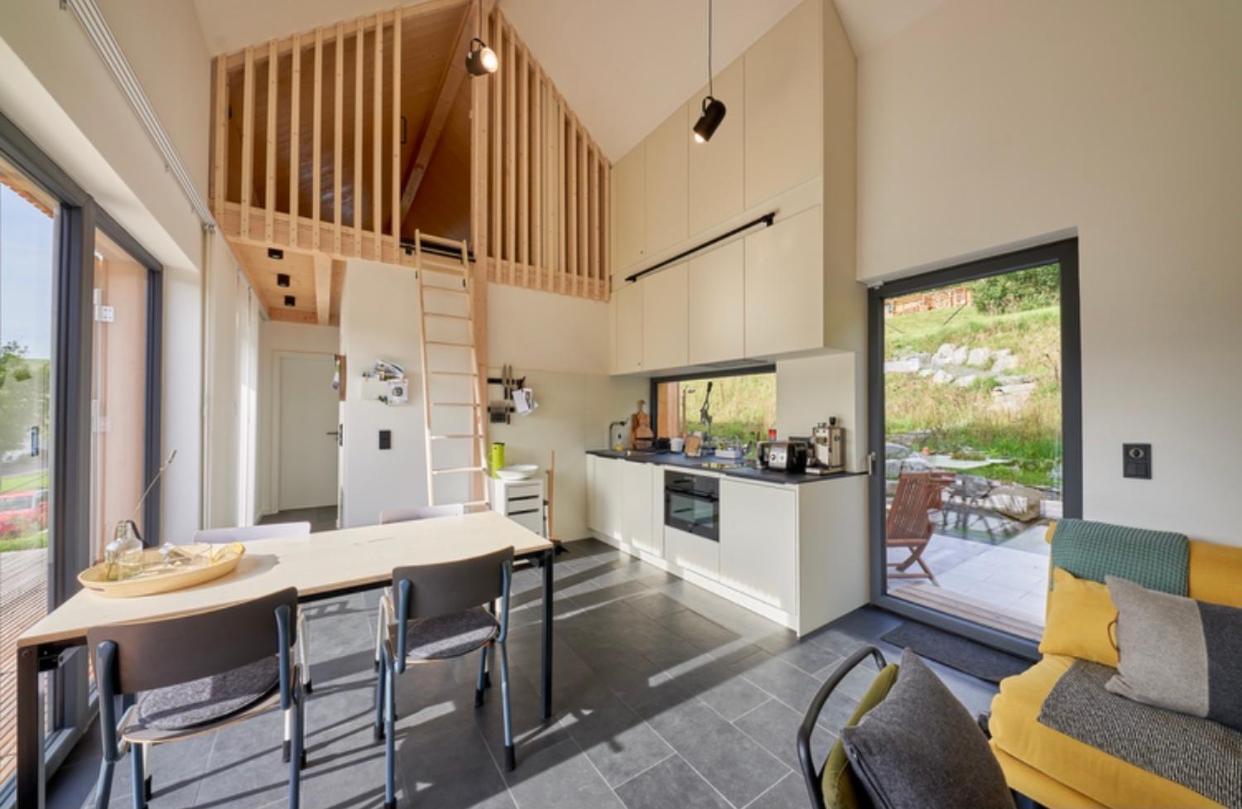 Eifelhausaufzeit-Vulkaneifel-Architekten-Chalet Mit Sauna Im Vulkankrater Immerath Eksteriør billede